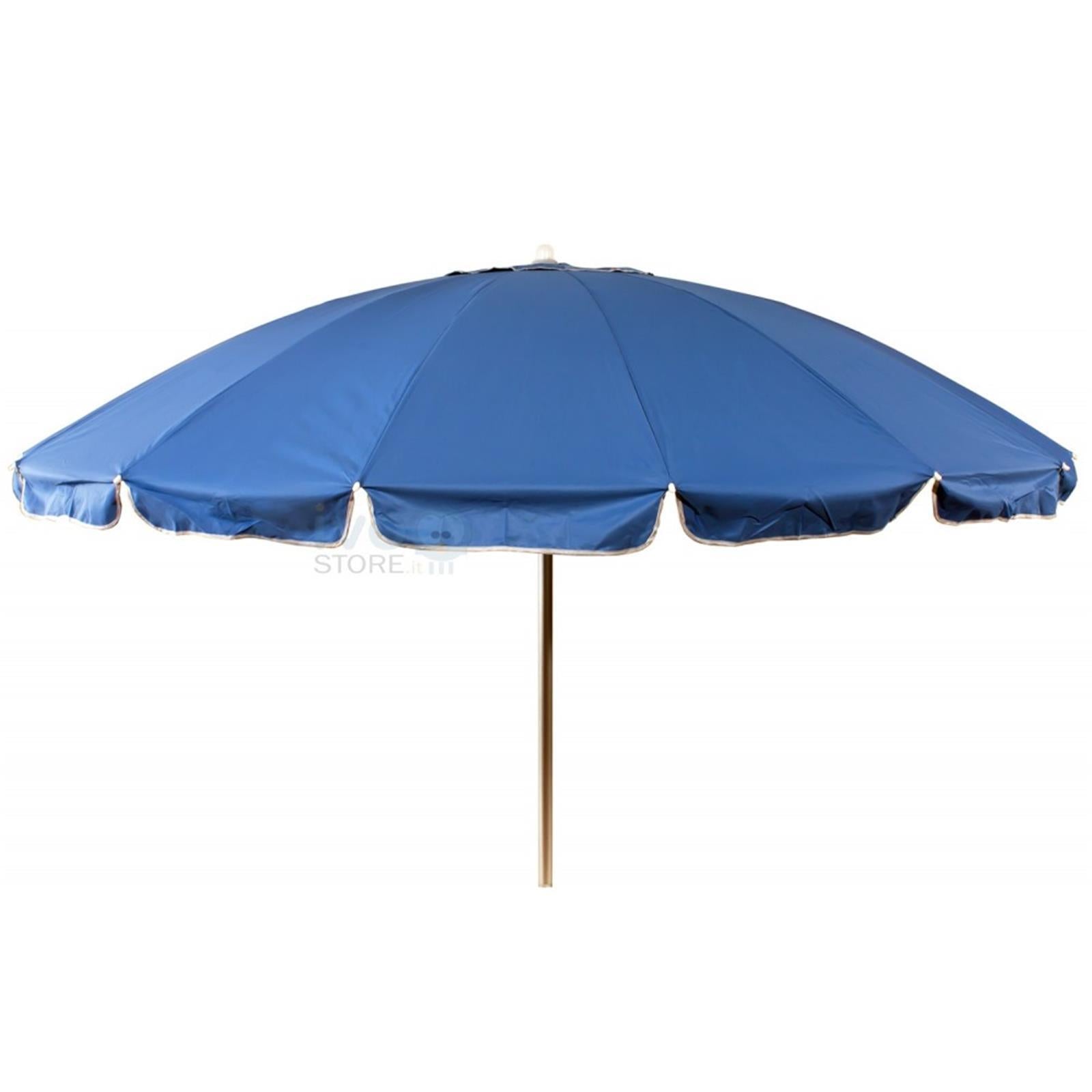 Ombrellone da mare con aste in fibra di vetro palo in alluminio orientabile