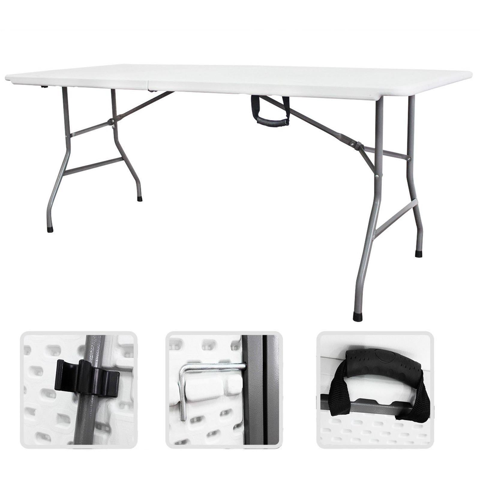 Tavolo pieghevole catering campeggio 180 cm richiudibile portatile mare spiaggia camping