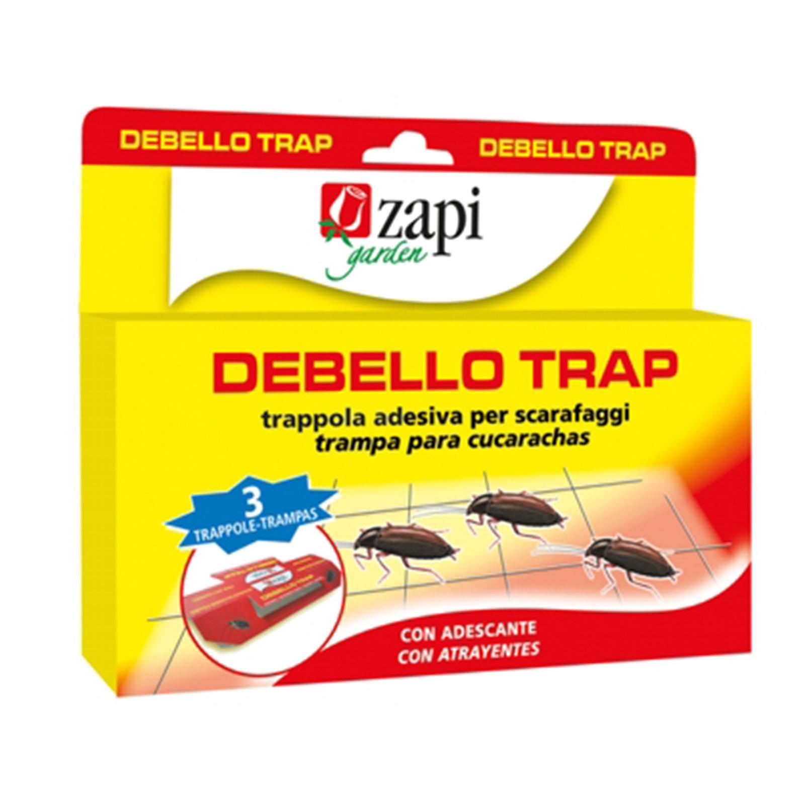PZ 3 TRAPPOLA ADESIVA DEBELLO PER SCARAFAGGI CASA E AMBIENTI DOMESTICI