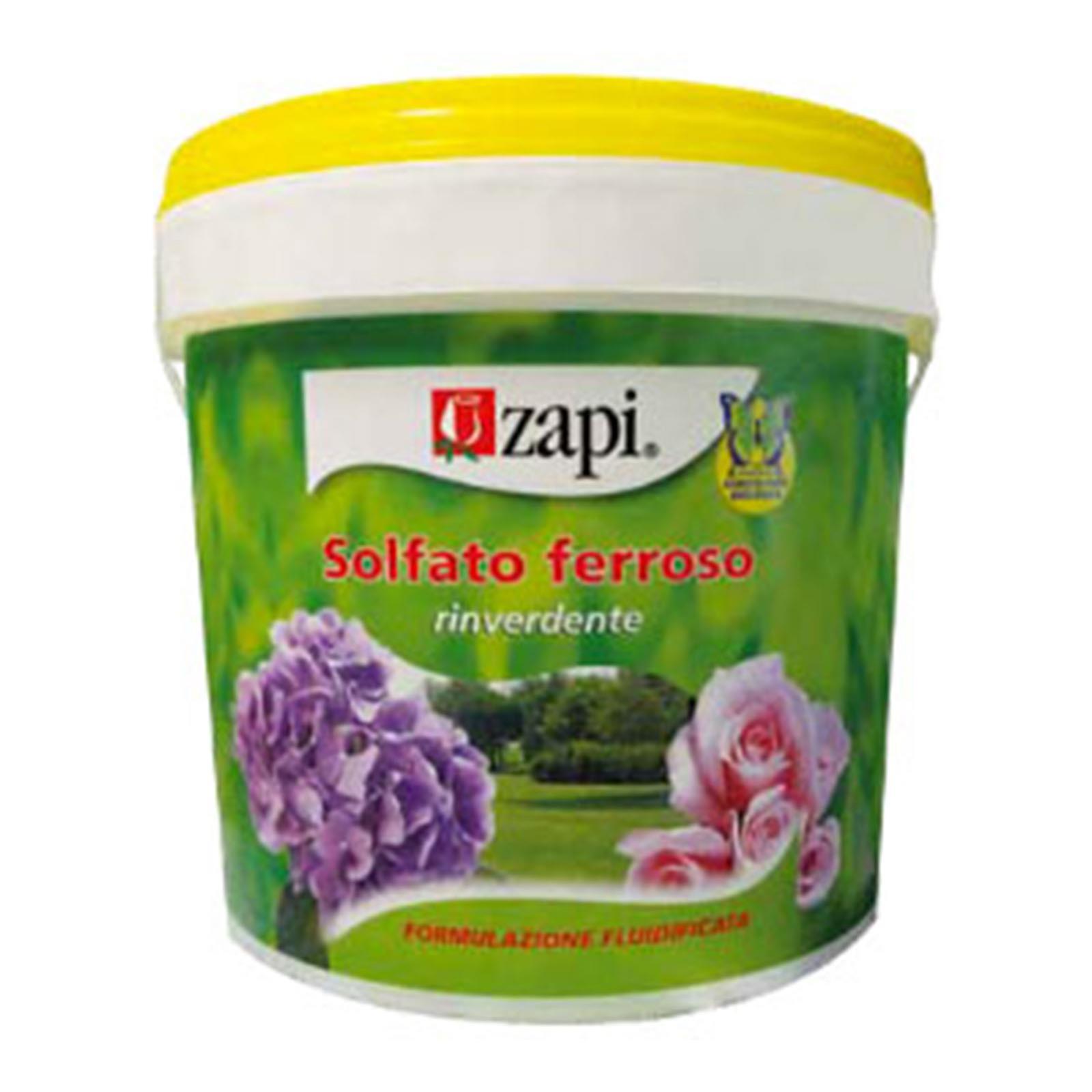 Kg 5 solfato di ferro rinverdente concime prato fertilizzante antimuschio