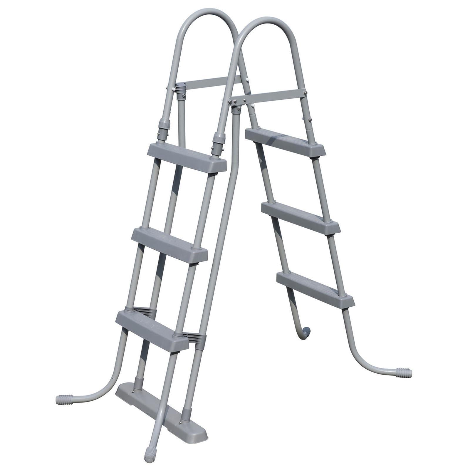 SCALA SCALETTA PER PISCINA FUORITERRA ALTEZZA 107 CM DOPPIA SALITA BESTWAY
