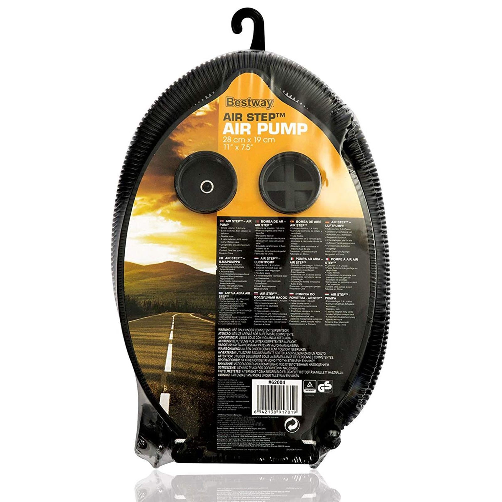 Pompa gonfiaggio e sgonfiaggio a pedale per materassini gonfiabili campeggio