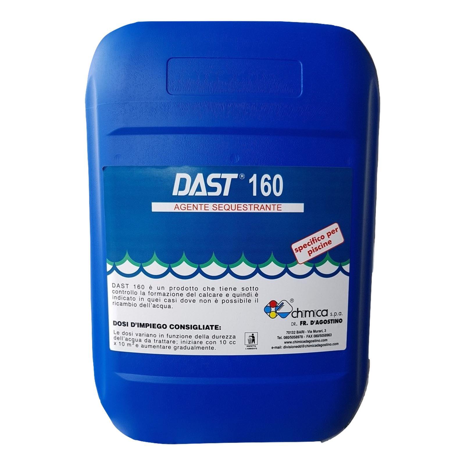 KG 10 DAST 160 AGENTE SEQUESTRANTE LIQUIDO ANTICALCARE PER PISCINA DUREZZA ACQUA