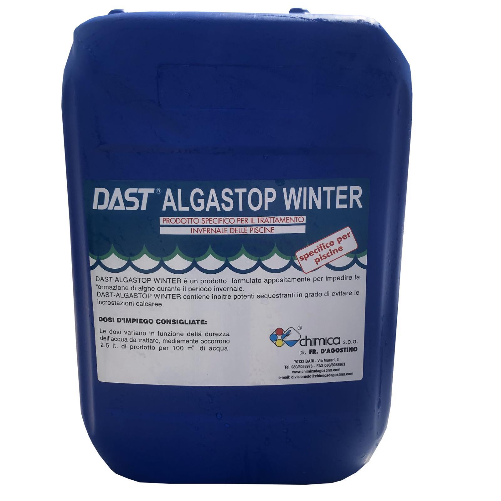 KG 10 ALGASTOP WINTER ALGHICIDA INVERNALE SVERNANTE MULTIFUNZIONE ANTIGELO PER PISCINE