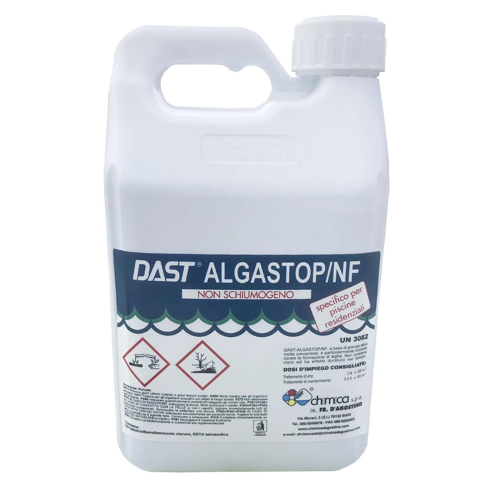 Alghicida " antialghe giornaliero per piscine non schiumogeno