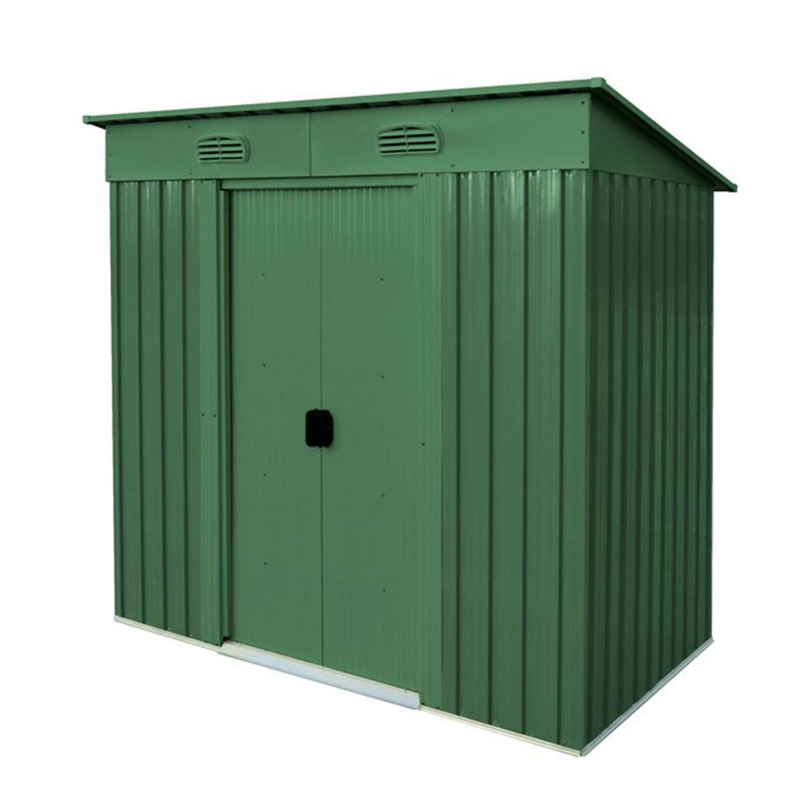 Ripostiglio in metallo verde "Cottage" deposito da giardino e veranda capanno per attrezzi