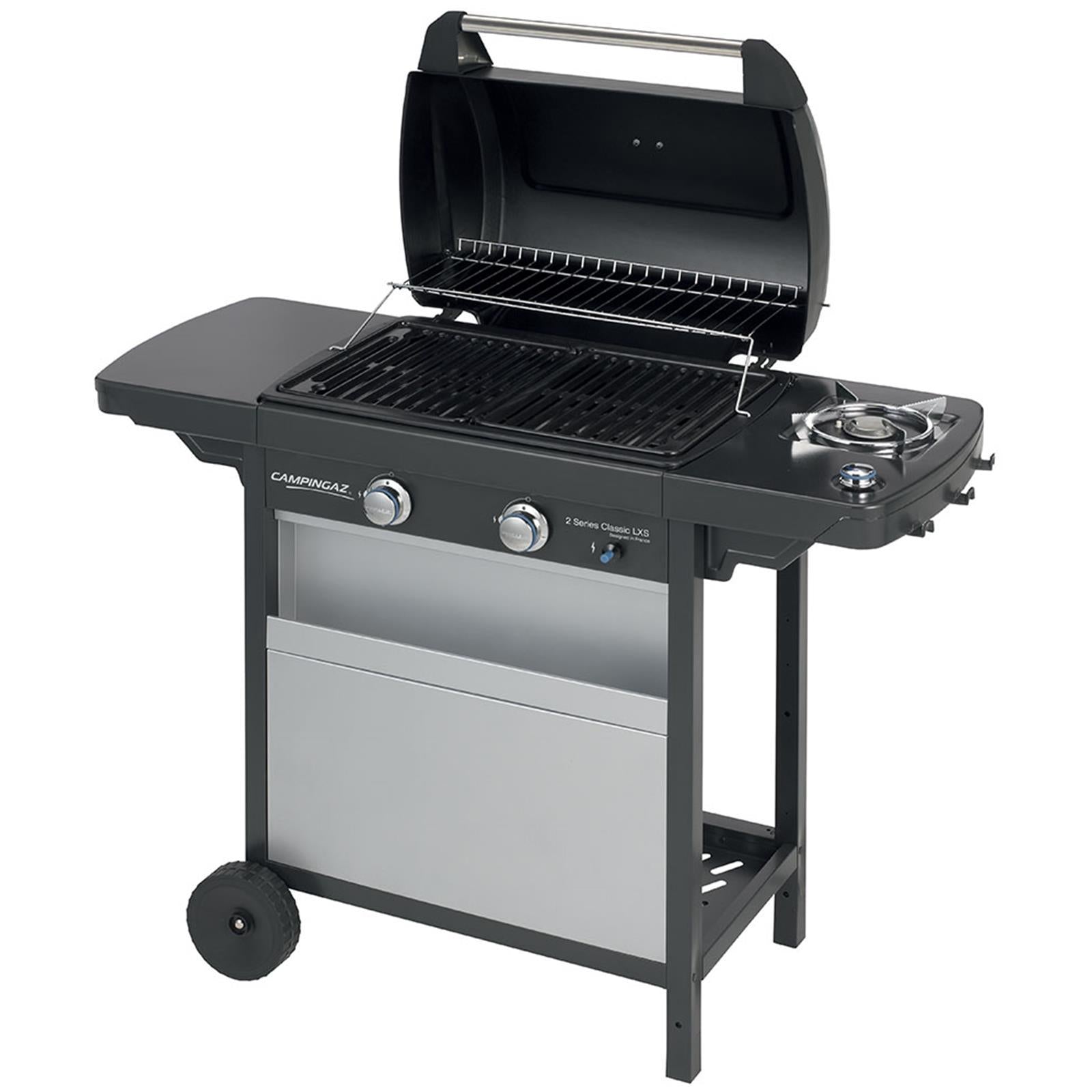 BARBECUE BBQ FORNELLO BRACE GRIGLIA CON RUOTE A GAS 2 SERIES LXS 2 BRUCIATORI