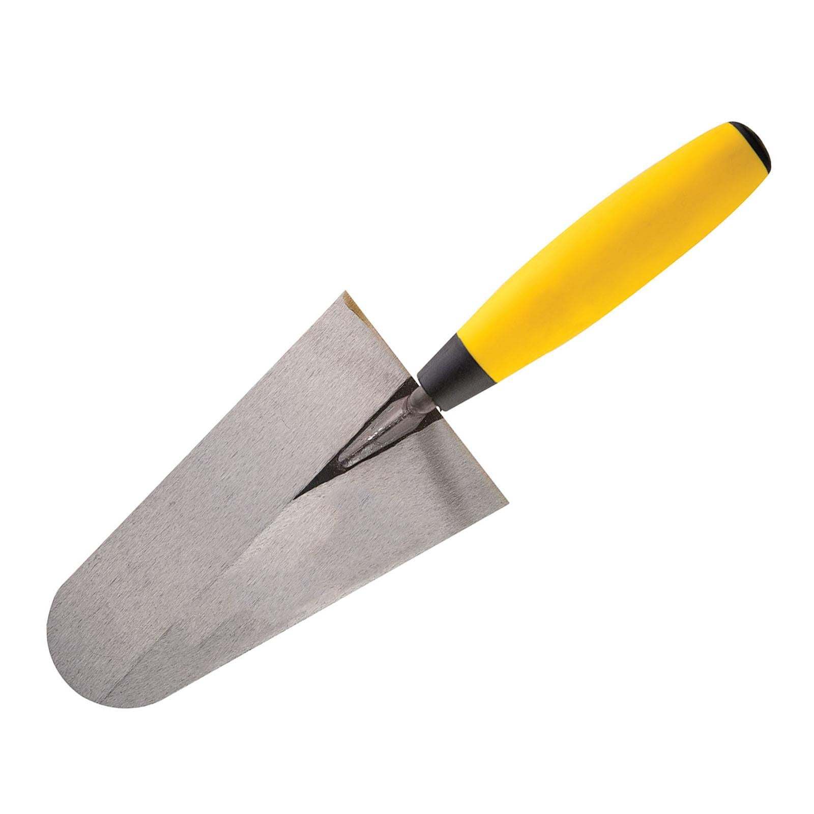 Cazzuola muratore a punta tonda 160 mm in acciaio temperato con manico antiscivolo