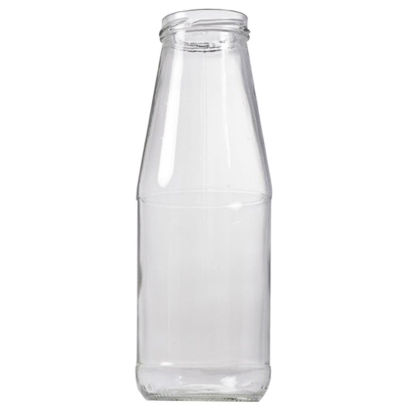 Pz 20 bottiglie per passata di pomodoro in vetro 720 ml bocca larga completa di tappo 53 mm