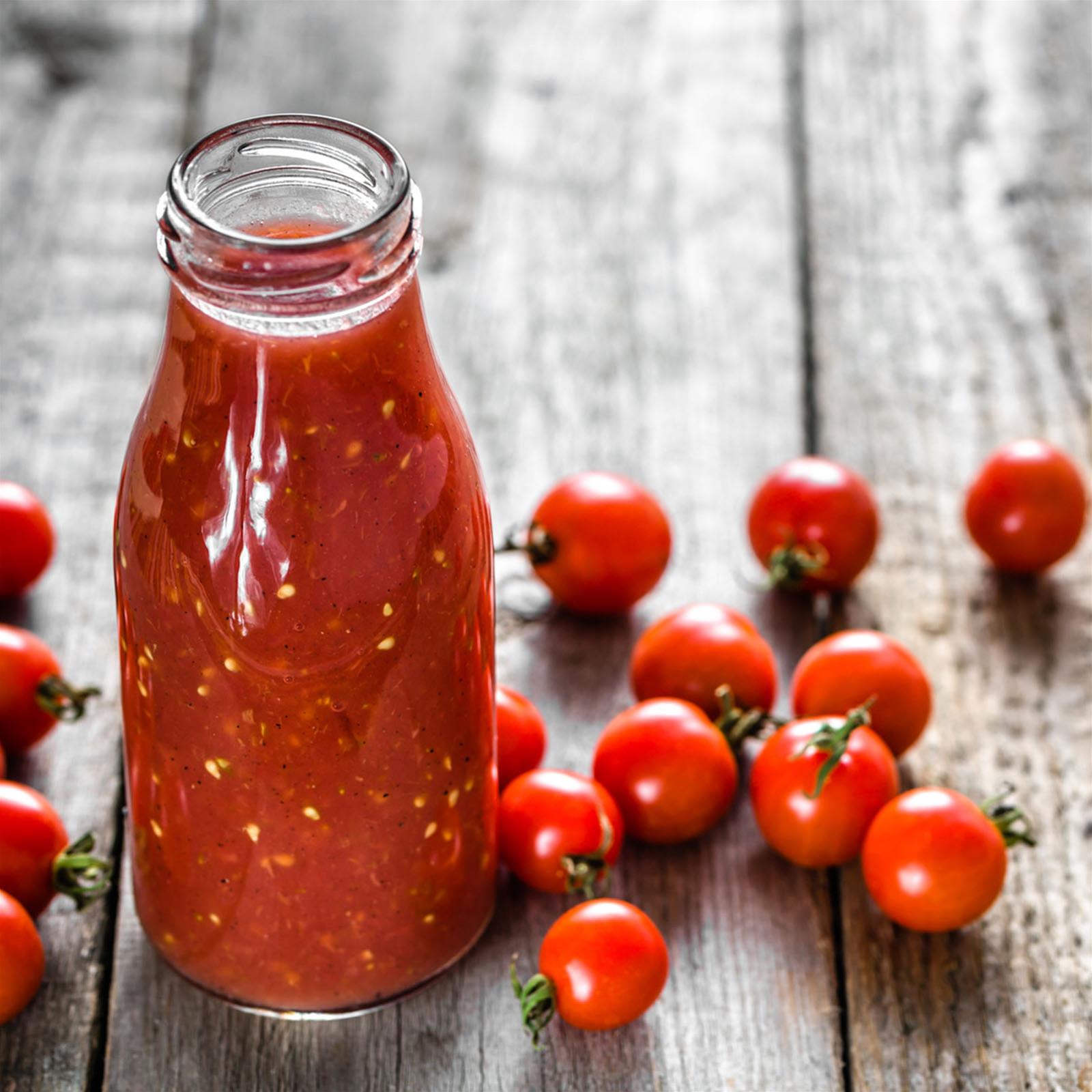 Pz 20 bottiglie per passata di pomodoro in vetro 720 ml bocca larga completa di tappo 53 mm