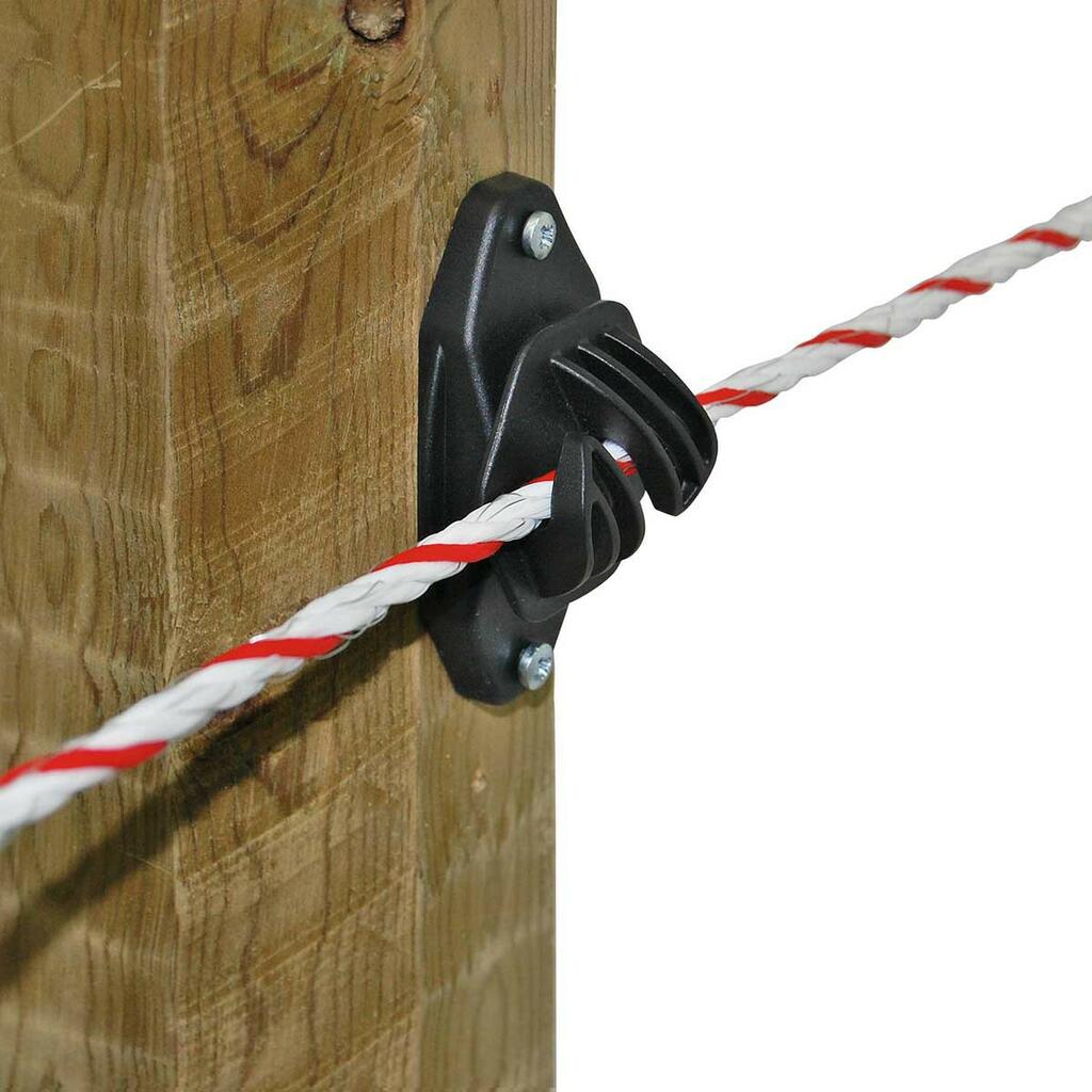 Isolatori per filo in acciaio e cavo recinto elettrico per Mucche e Cavalli 10 pezzi