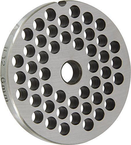 Piastra "Professionale" per Tritacarne numero 12 "Reber" in acciaio temperato