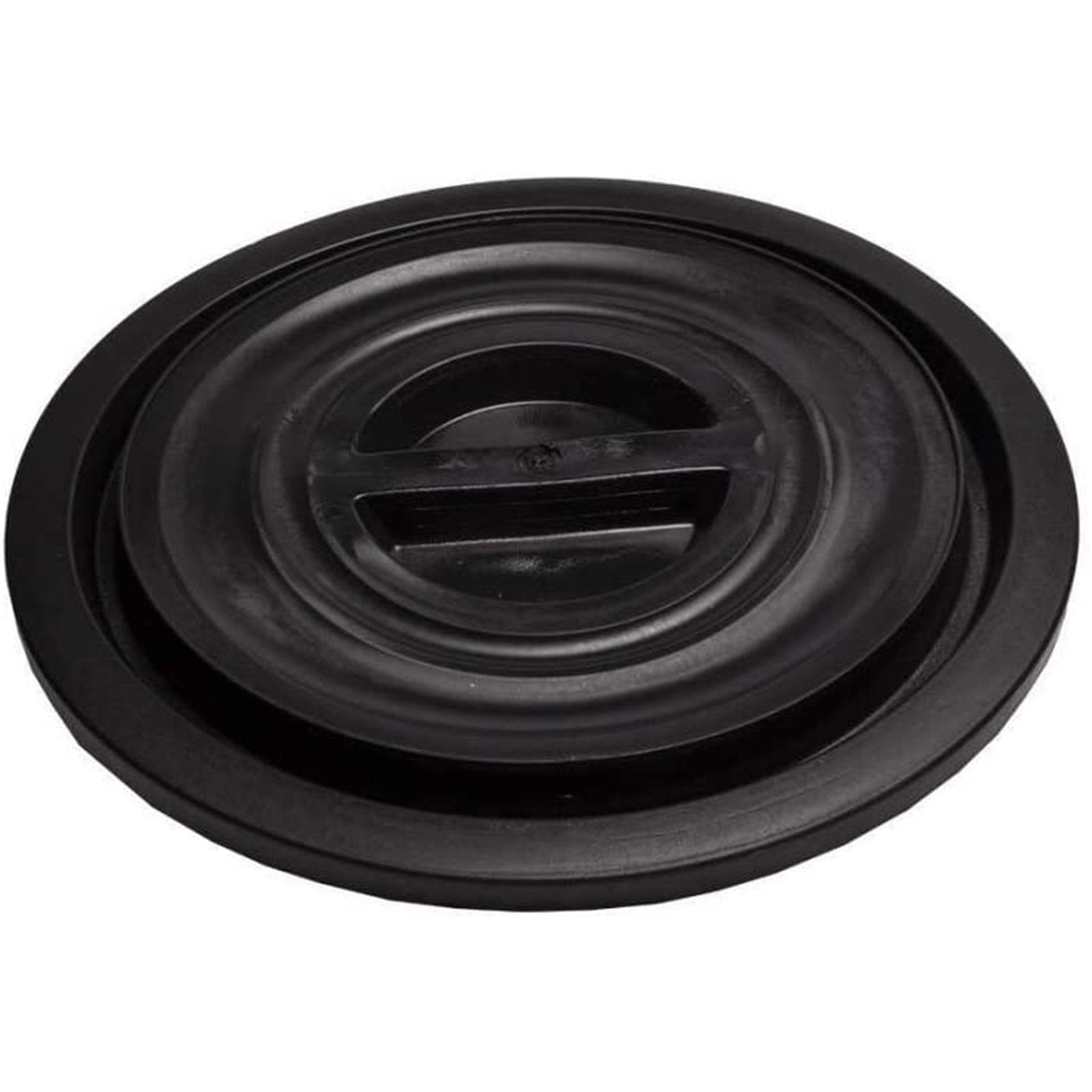 Coperchio per bidone in plastica nero multiuso sovrapponibile per vendemmia ed edilizia