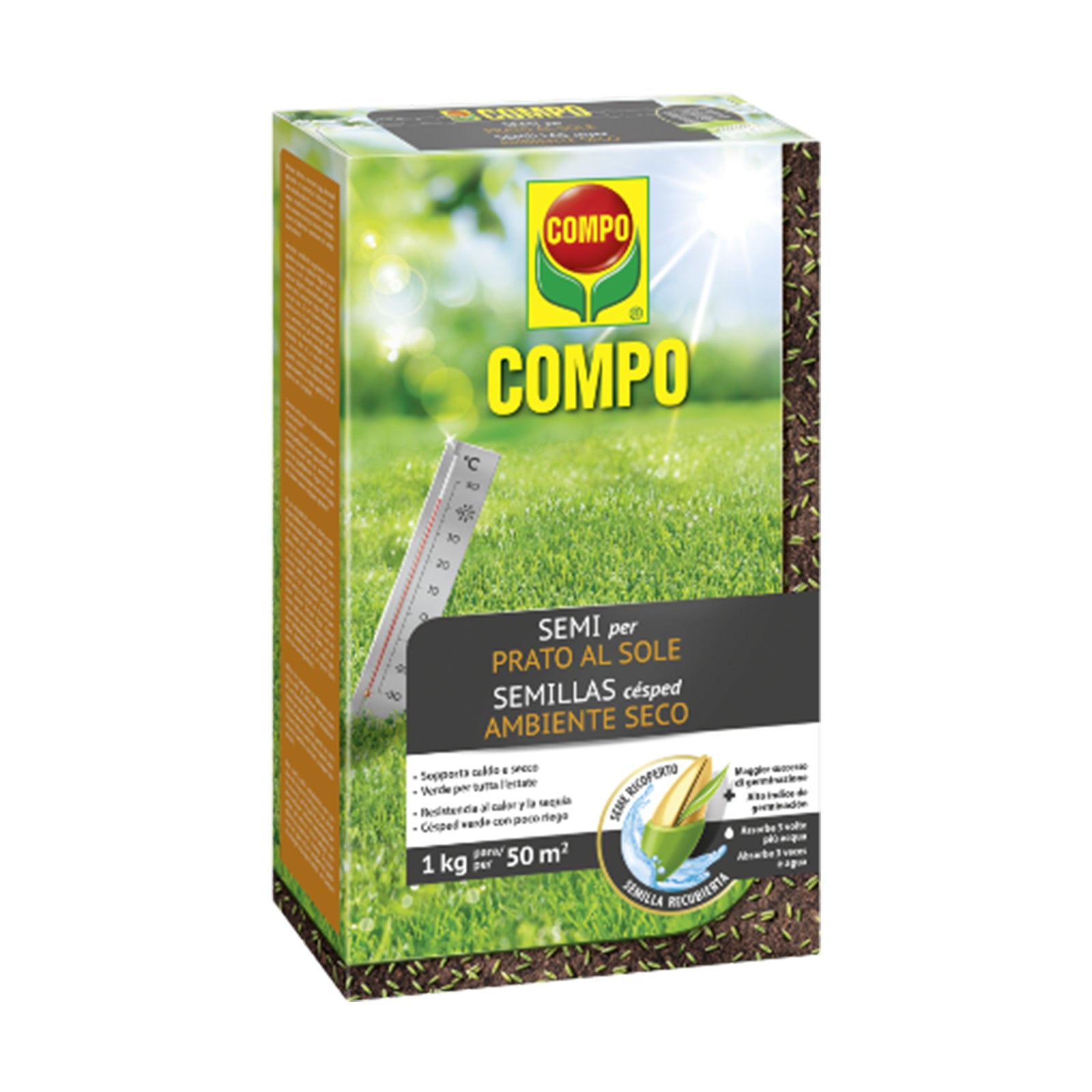 Seme "Prato al Sole" tappeto erboso per terreni secchi ed esposti al sole