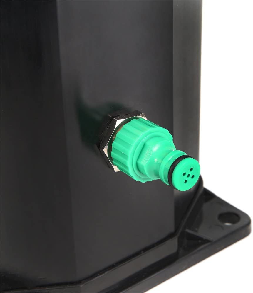 Doccia solare 35 lt disegno foglia colorazione nera per piscina e giardino