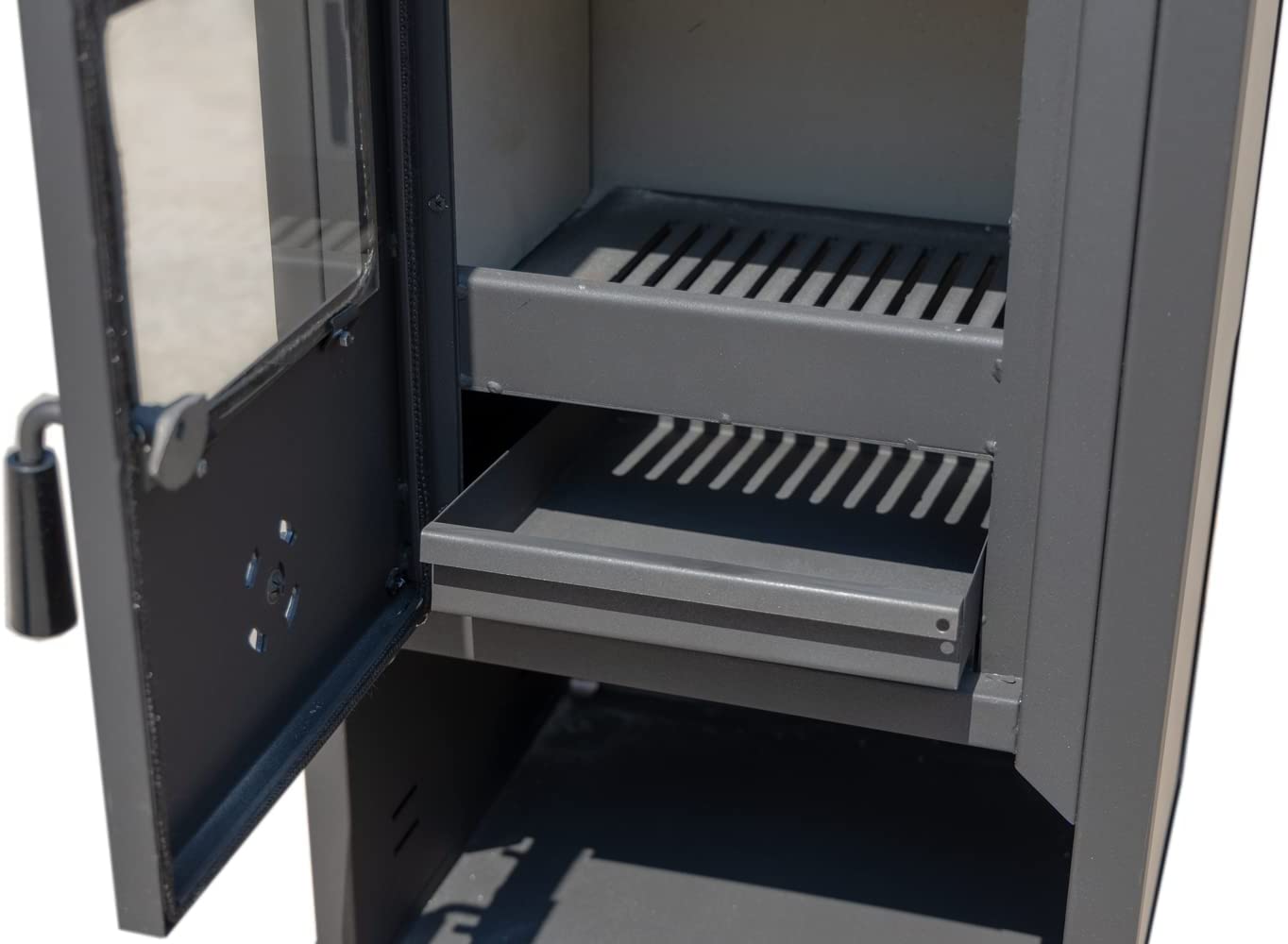 Stufa a legna "Ambassador" 13 kw con forno in acciaio verniciato h 116 cm