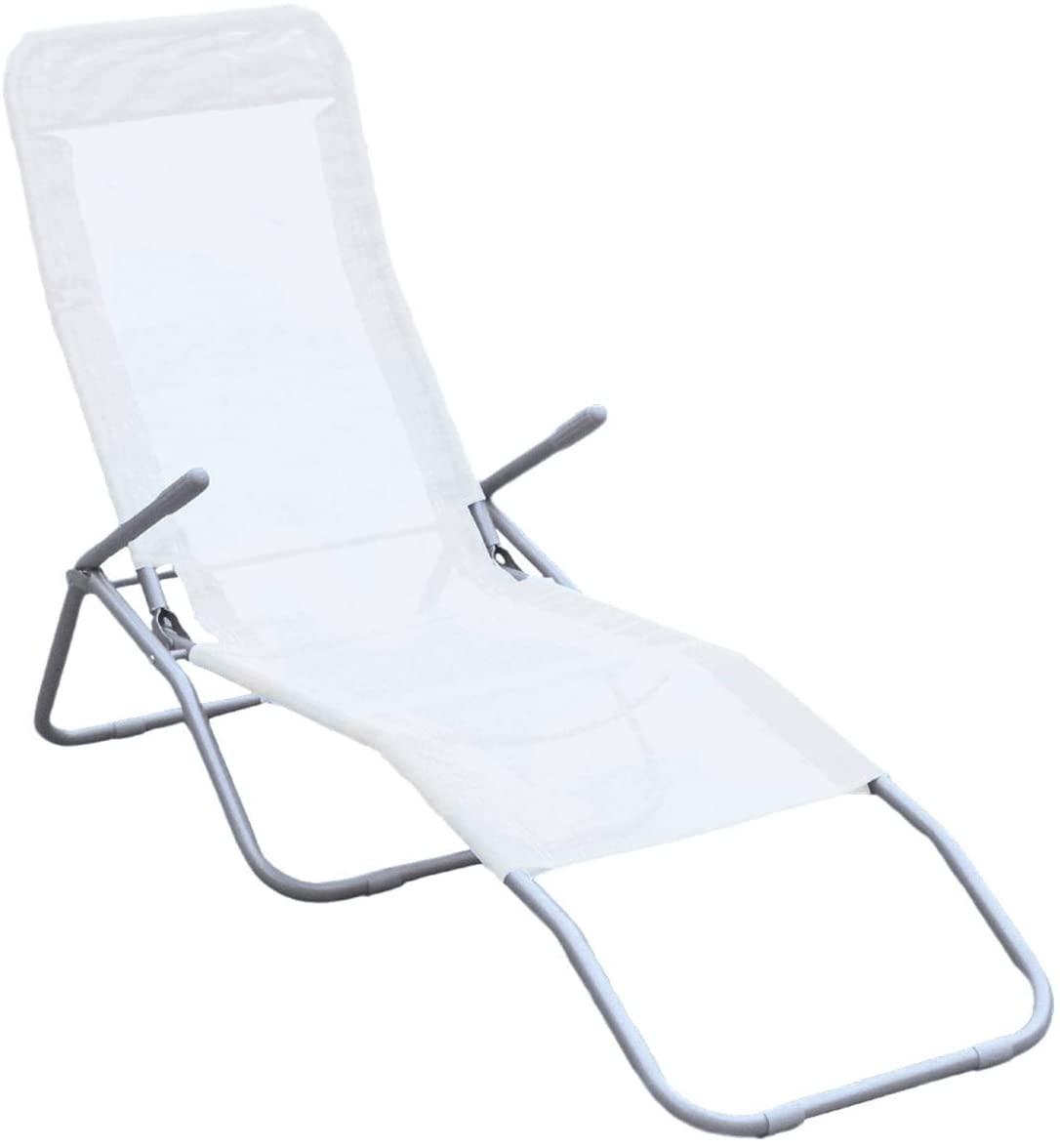 Sdraio basculante "Samba" lettino prendisole da giardino e mare