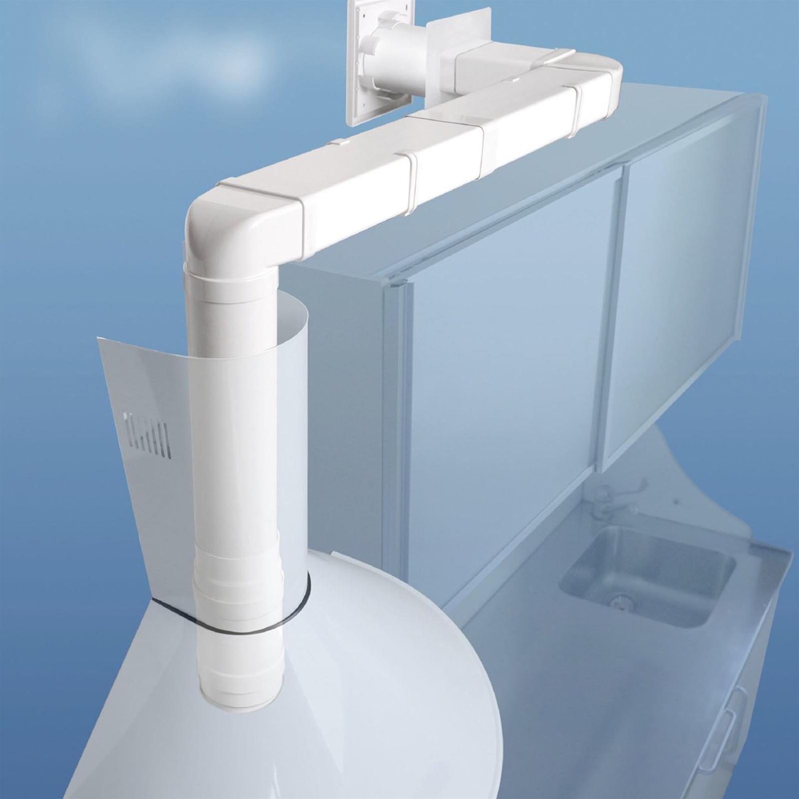 Piastra copri foro 120 x 60 mm per tubo aerazione canalizzata sezione Rettangolare in ABS