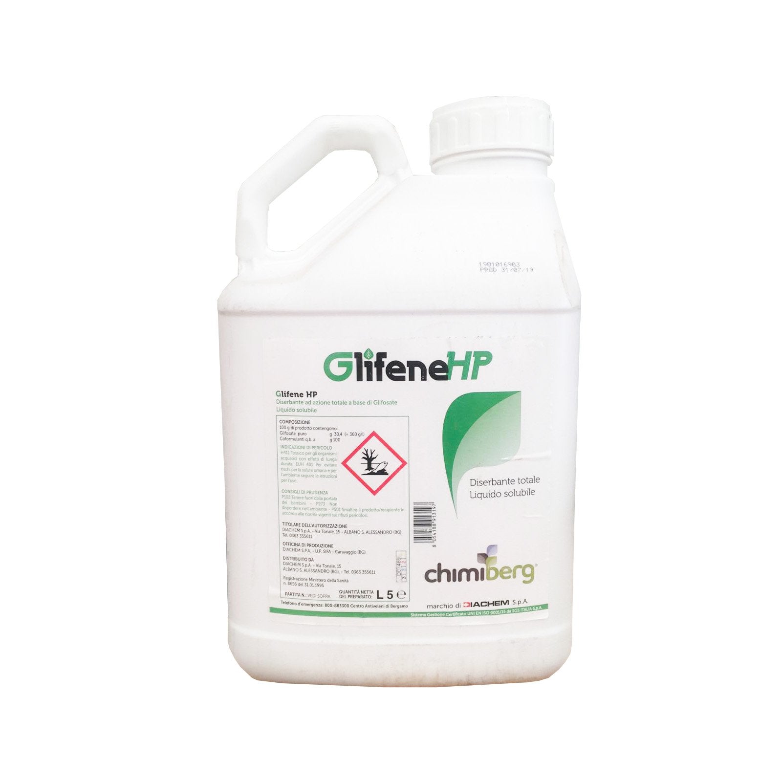 Diserbante totale "Premium top" erbicida Glifosate puro 360, sistemico