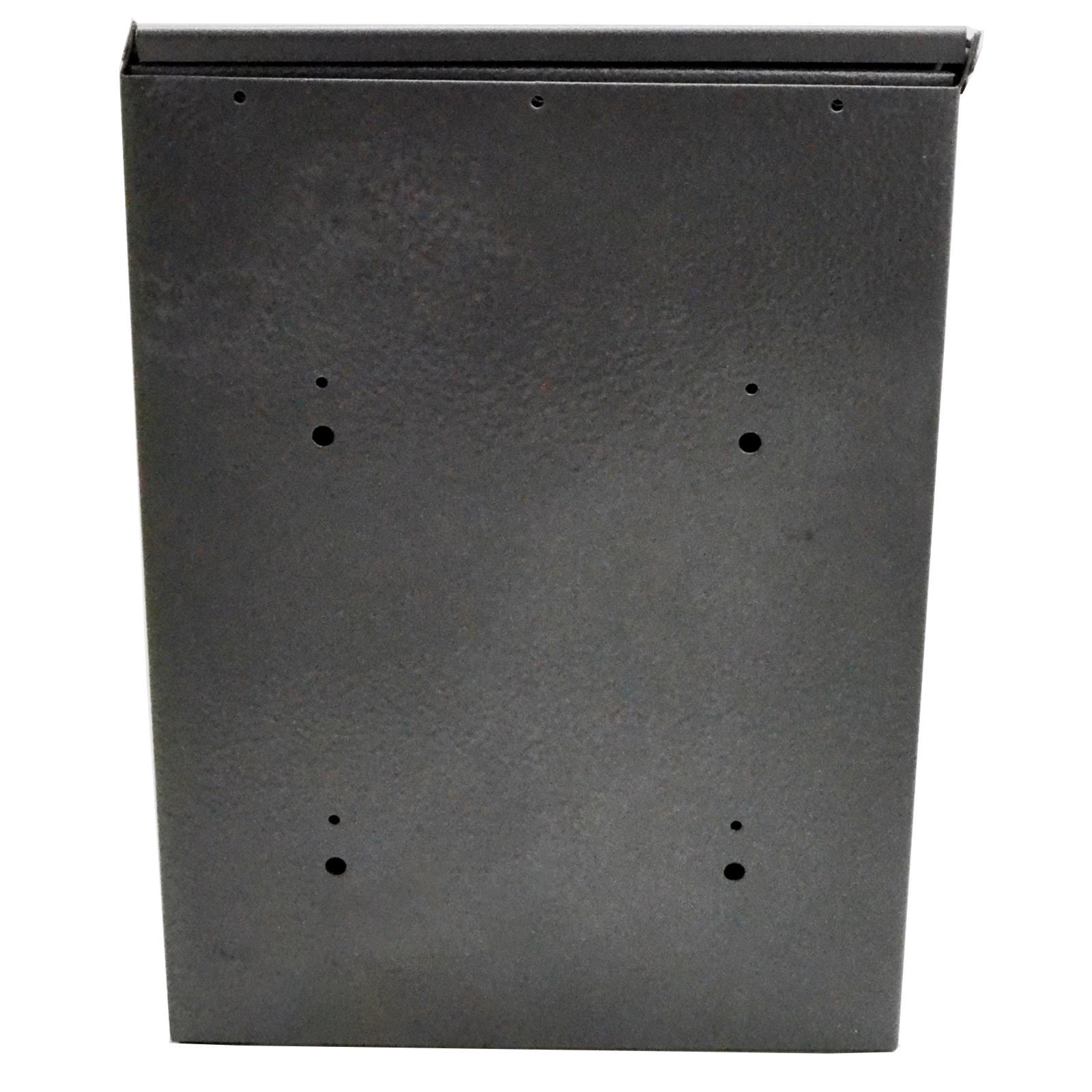 CASSETTA CASSETTE POSTA POSTALE BATTUTO BUCA LETTERE ESTERNO ACCIAIO VERNICIATO 21 X 7 X 30 CM H