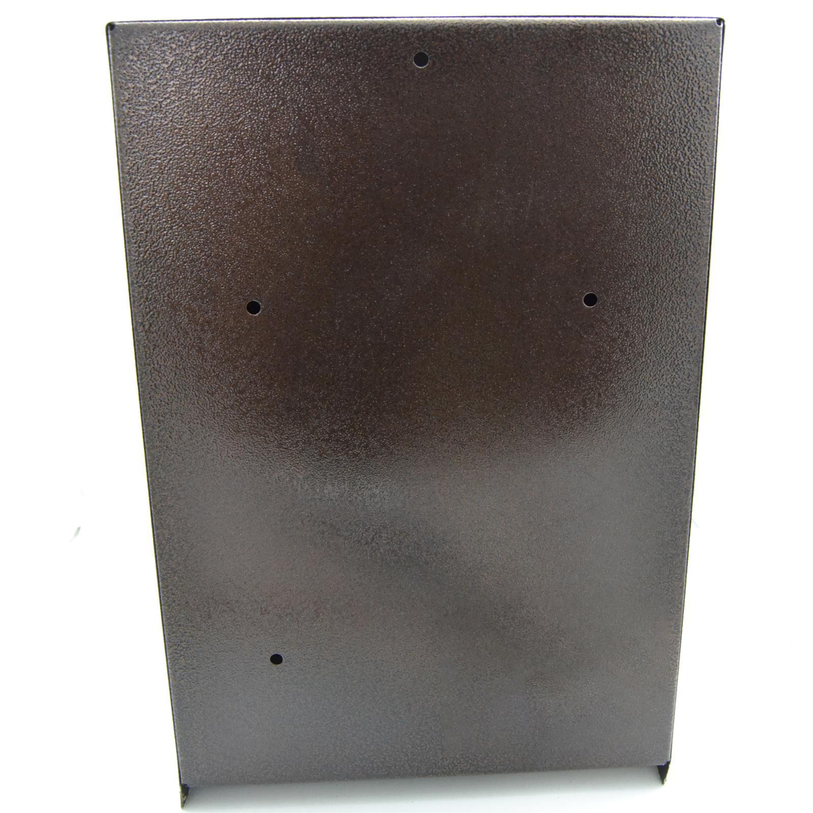 CASSETTA CASSETTE POSTA POSTALE BATTUTO BUCA LETTERE ESTERNO ACCIAIO VERNICIATO 25 X 12 X 36 CM H