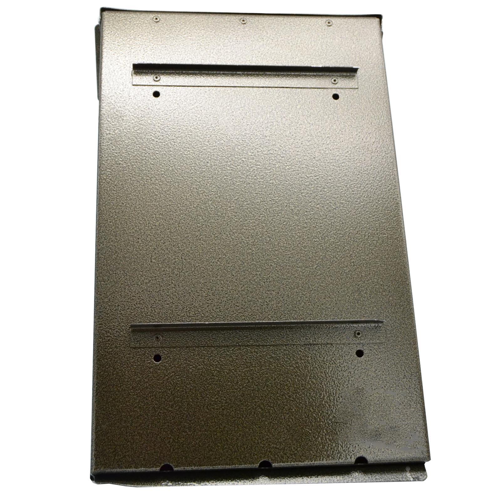 CASSETTA CASSETTE POSTA POSTALE BATTUTO BUCA LETTERE ESTERNO ACCIAIO VERNICIATO 25 X 8 X 40 CM H