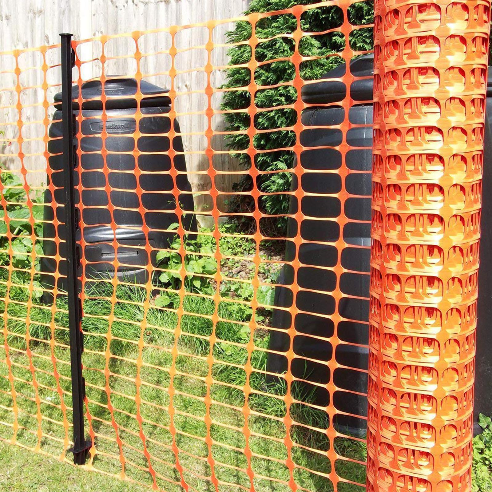 Rete segnaletica 150 gr/mq arancione in plastica per delimitazione cantieri h 100 cm 50 mt