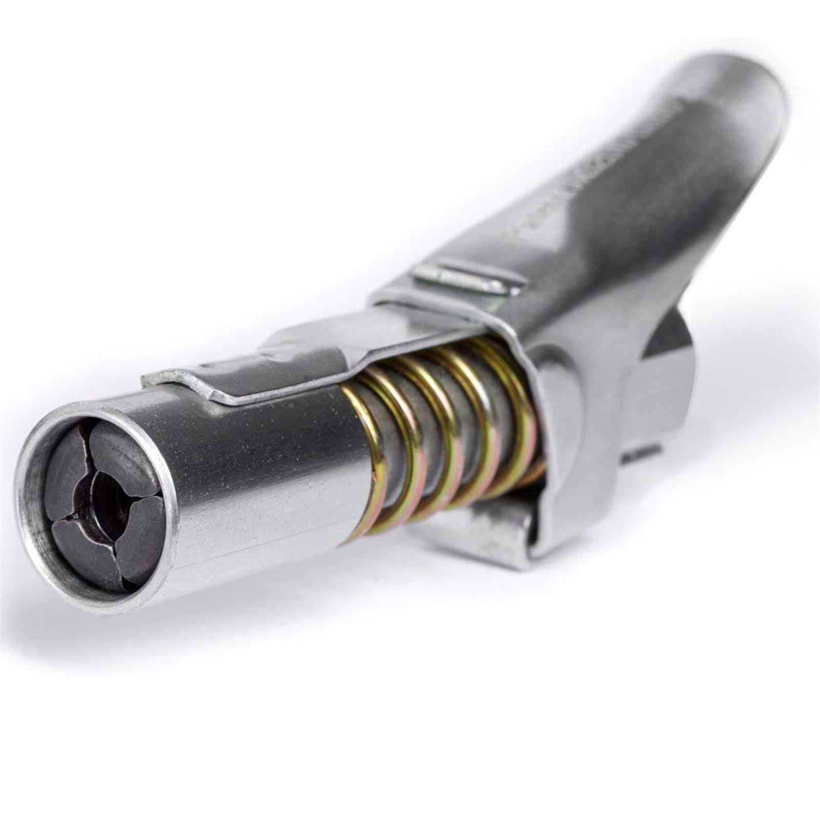 Testina speciale a leva 4 griffe ad attacco rapido per siringa grasso