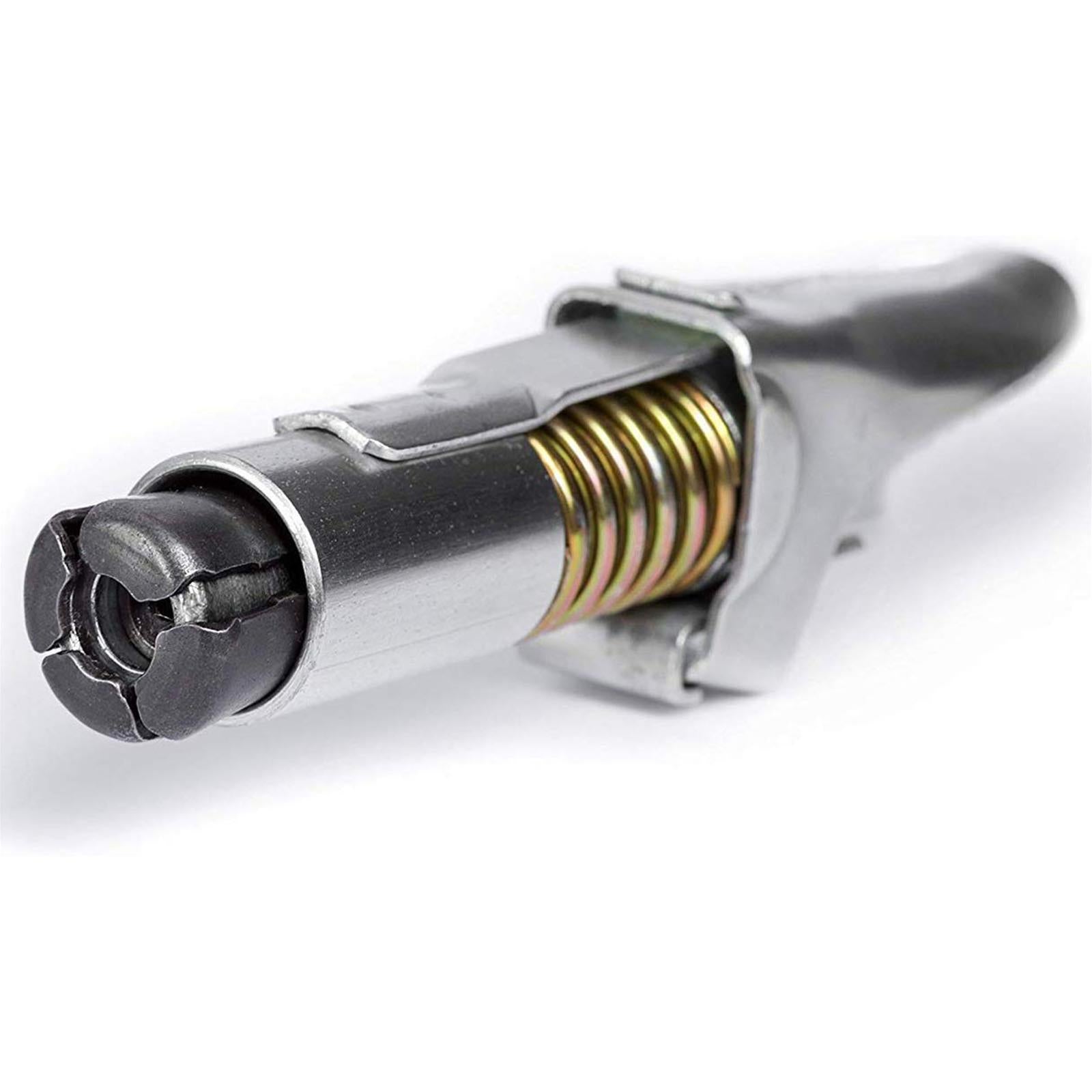 Testina speciale a leva 4 griffe ad attacco rapido per siringa grasso