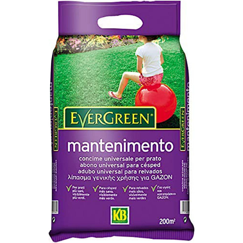 Concime per tappeti erbosi "Evergreen" mantenimento del prato e aiuole a lenta cessione