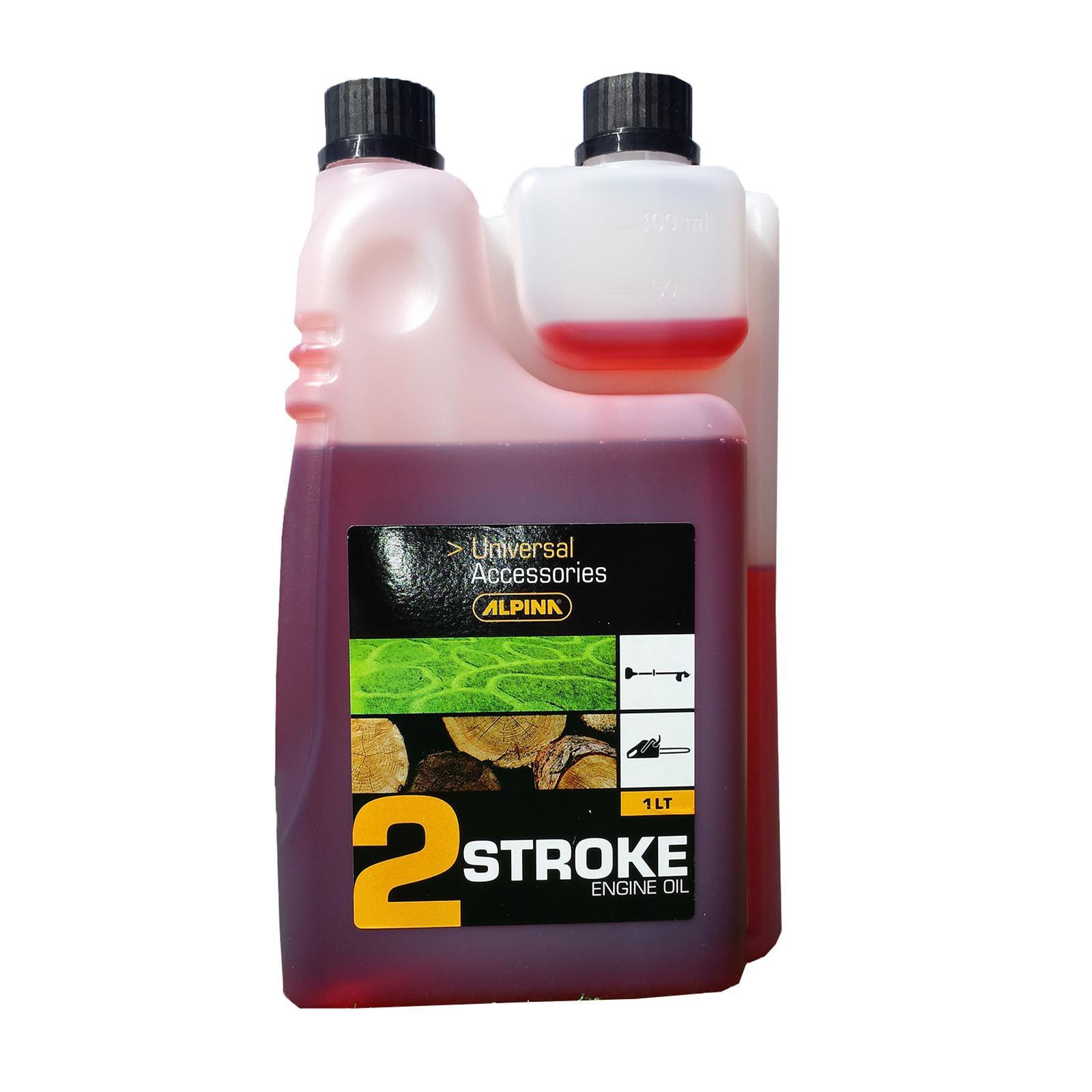 Olio miscela sintetico 2T per motosega e decespugliatore per motori alpina e stiga