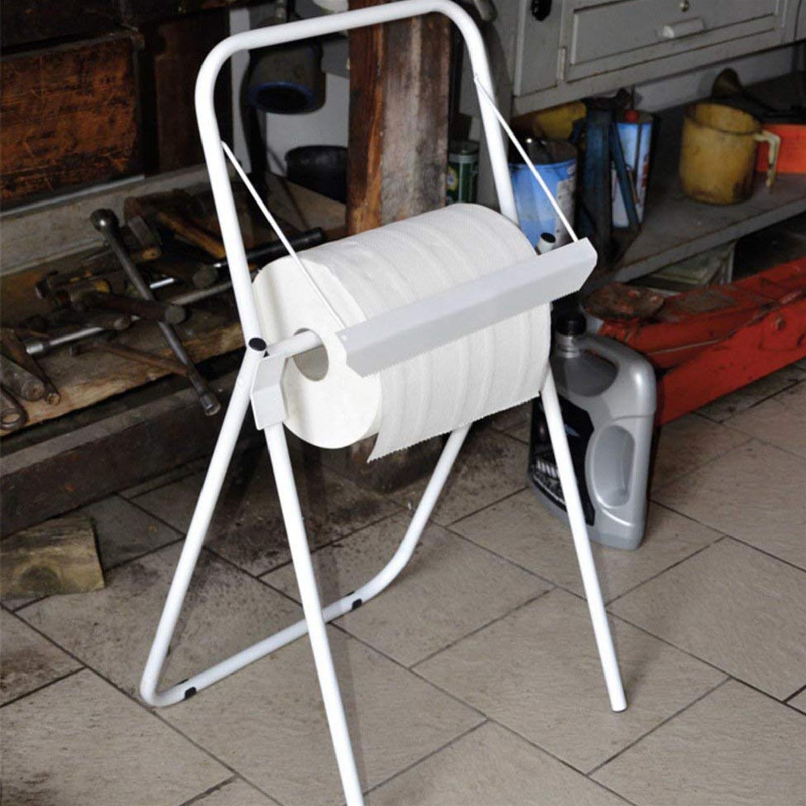 Portarotolo da terra portabobbina carta industriale strappacarta dispenser