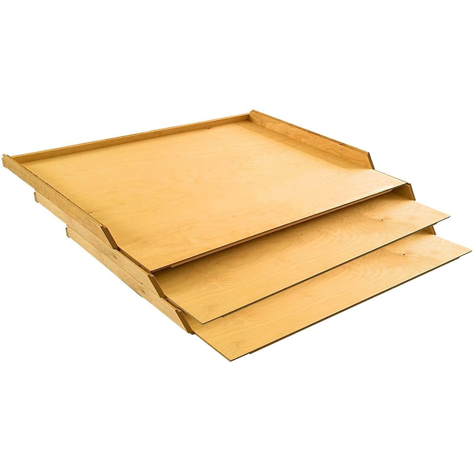 Tavoliere Spianatoia per pasta In Legno di betulla rettangolare con bordo 57 X 37 Cm
