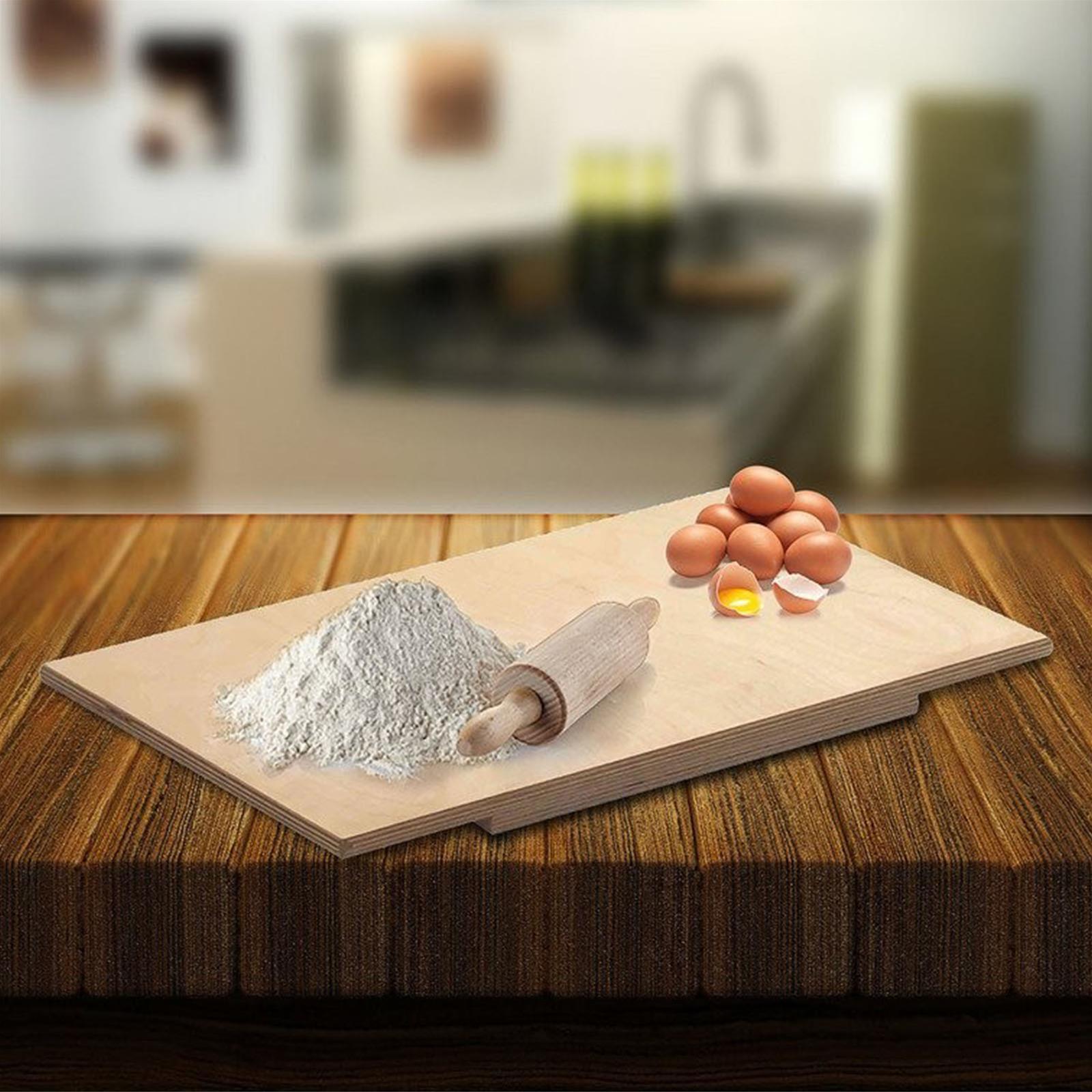 Tavoliere Spianatoia con mattarello per pasta In Legno di betulla rettangolare 57 X 37 Cm
