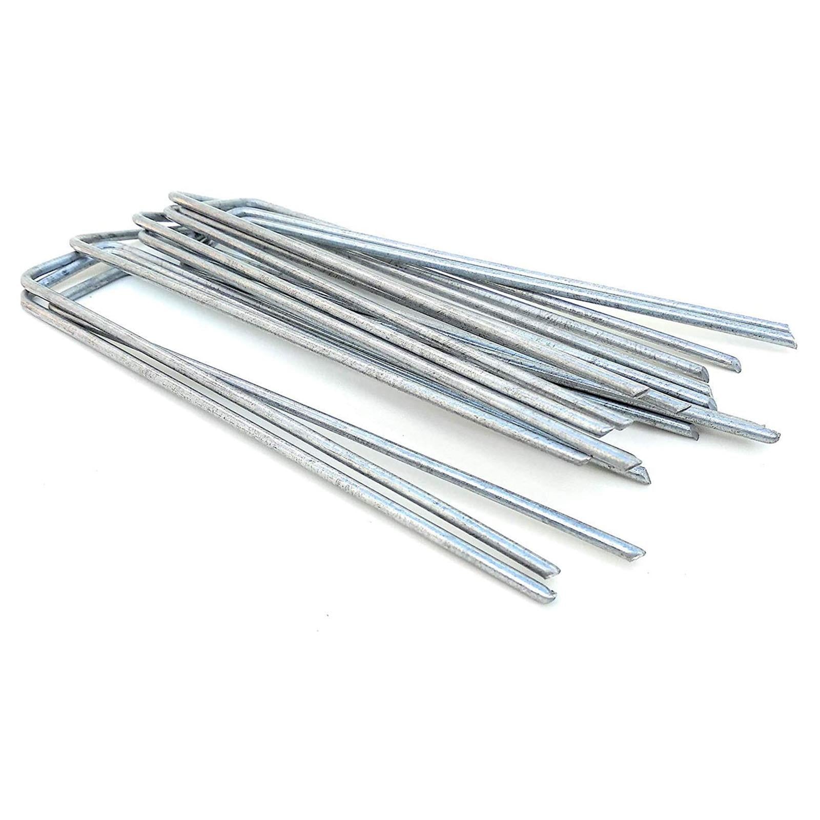 Pz 20 picchetti zincati per telo pacciamante fermarete a u cm 17