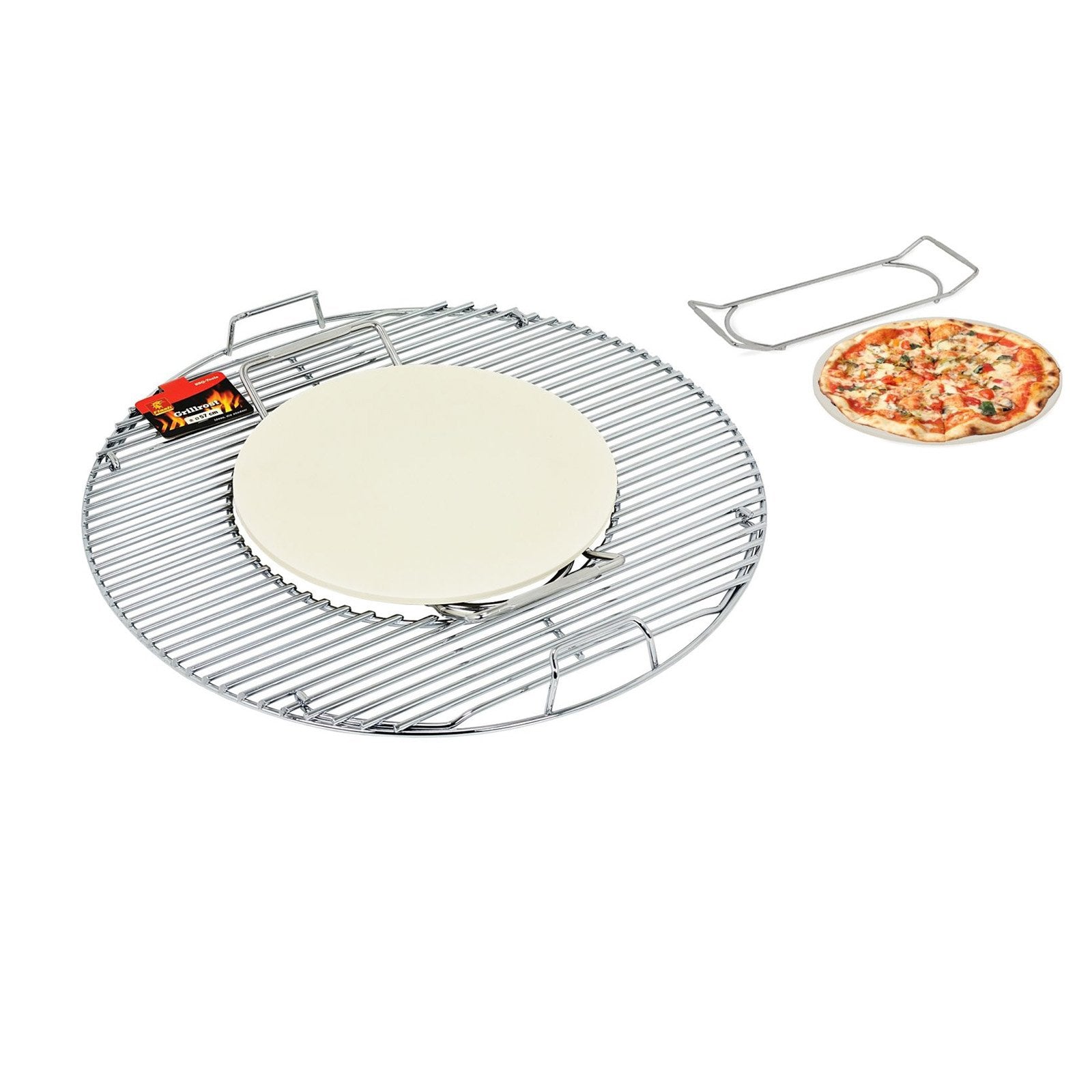 Pietra in ceramica per cottura pizza accessorio barbecue Weber da 57 cm
