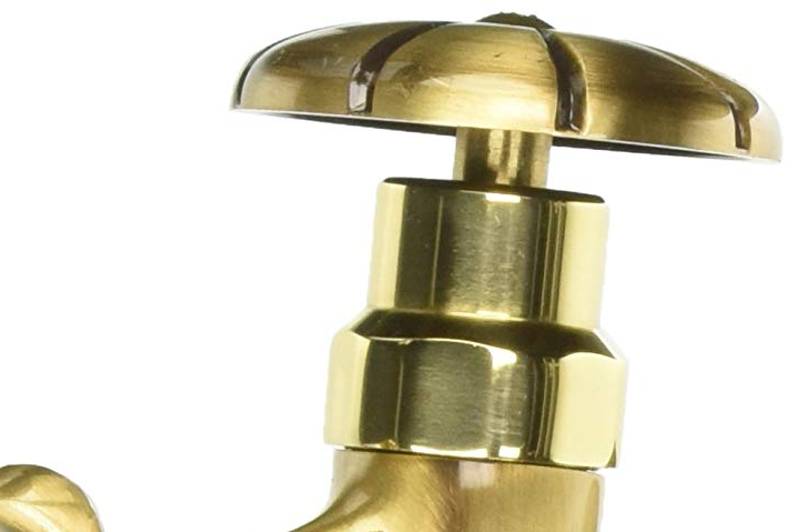 Rubinetto ornamentale in ottone antichizzato "Rinascimento" per fontane da giardino attacco 1/2"