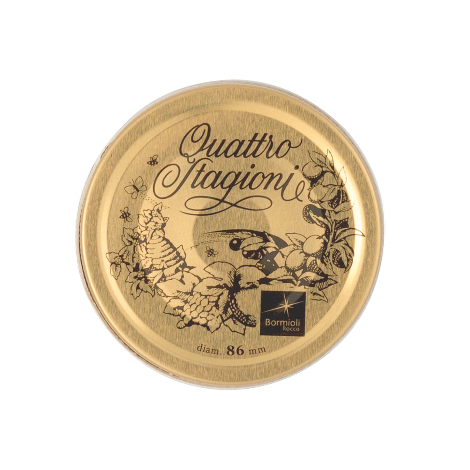Tappi per barattoli in vetro e boccacci "Bormioli" decorato quattro stagioni