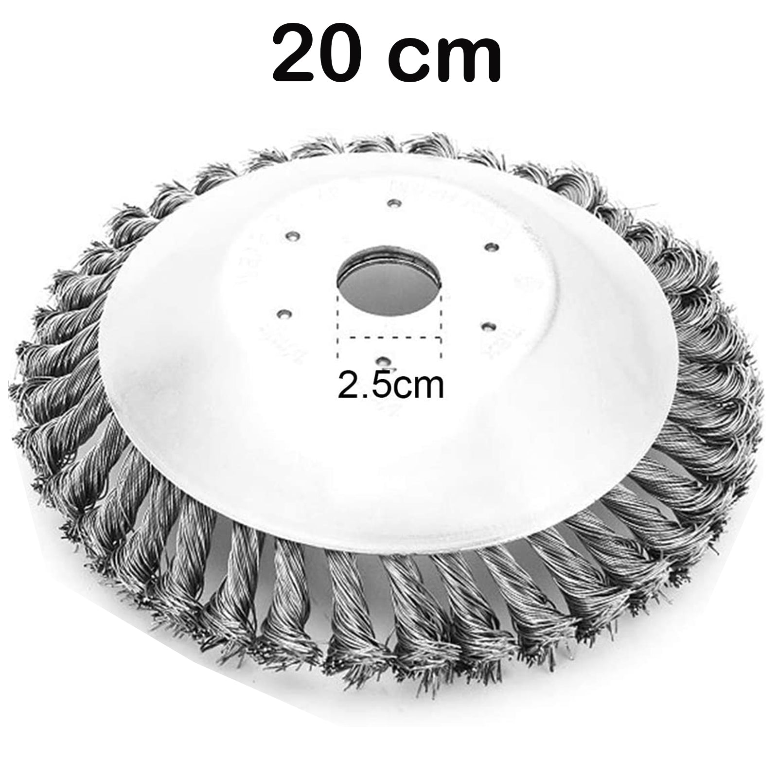 Spazzola per decespugliatore disco da diserbo in acciaio zincato, rimuovi erbacce, muschio e rovi