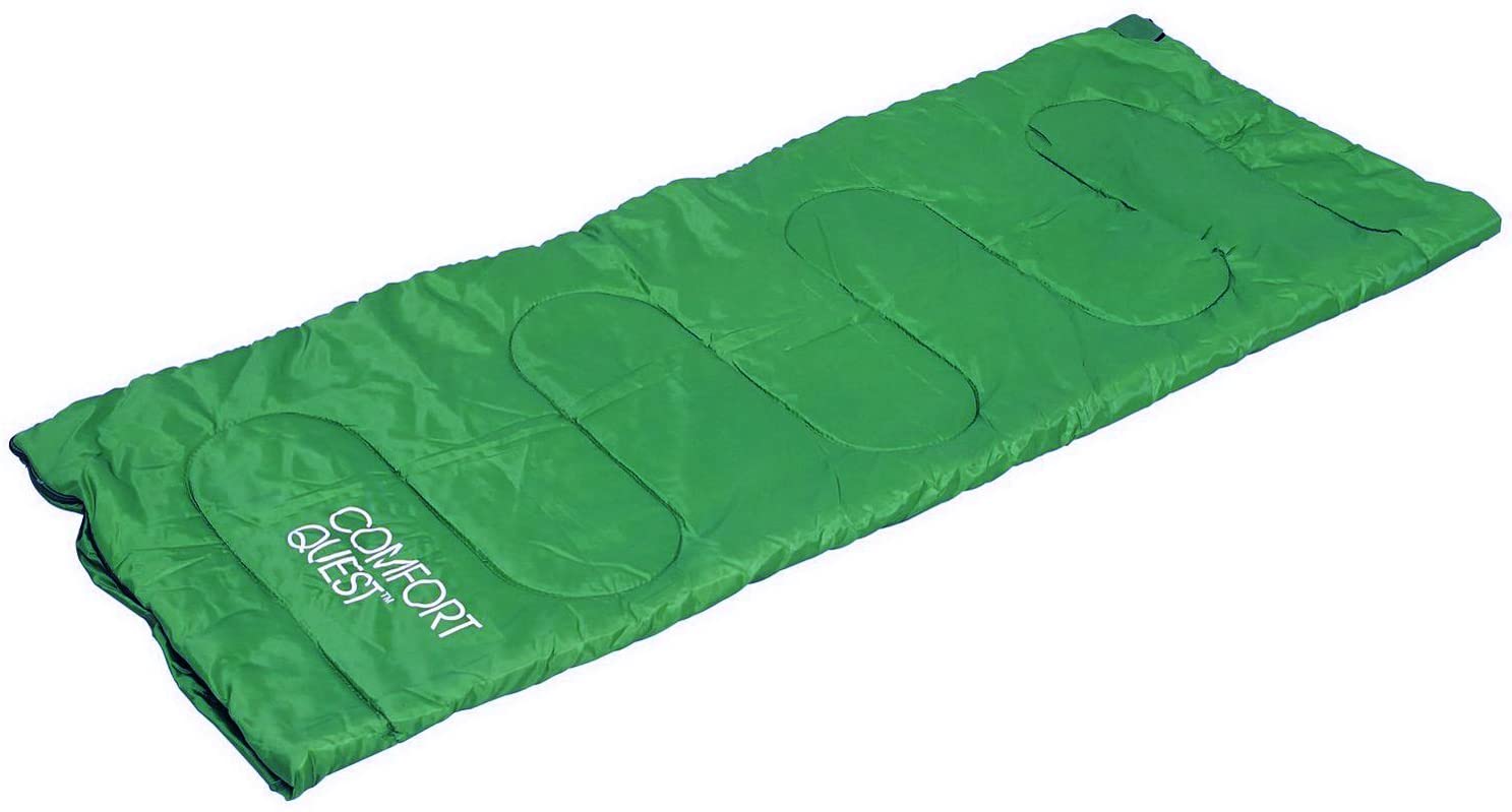 Sacco a pelo estivo "Dritto" per campeggio ed escursioni in poliestere 200 gr