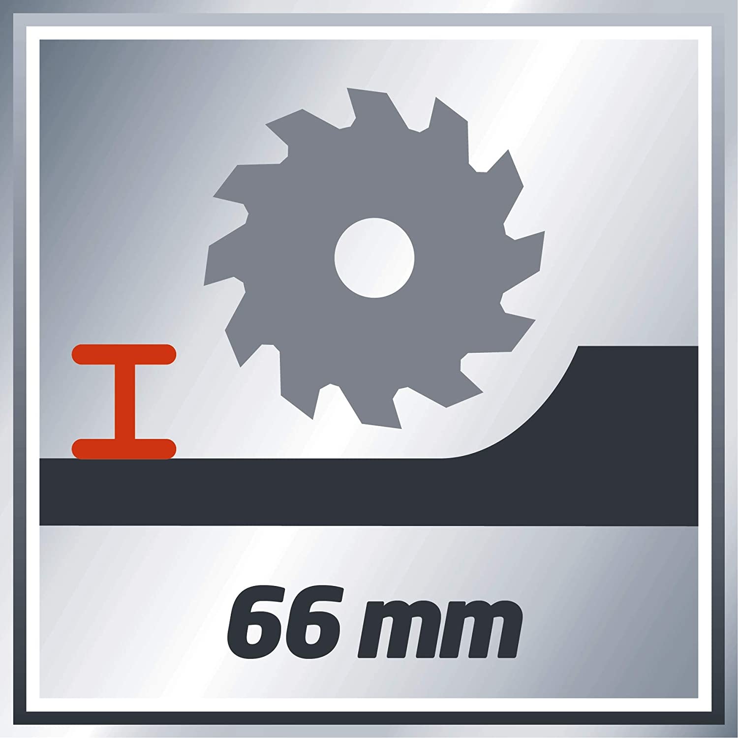 Sega circolare manuale TH-CS 1400/1 per tagli dritti nel legno con lama HM avvio progressivo