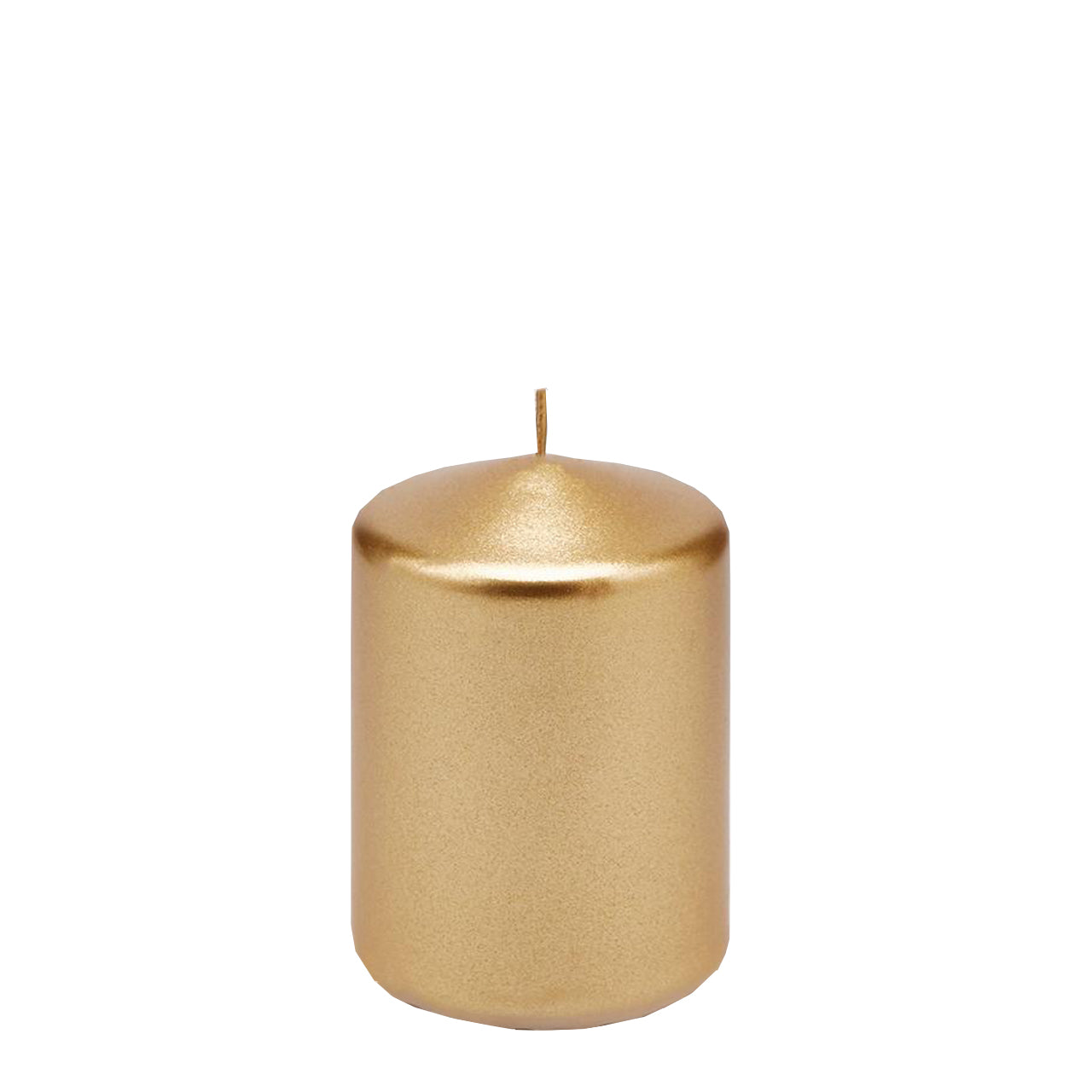 Candela classica cera dorata moccolo decorazione luminosa gold per ambienti
