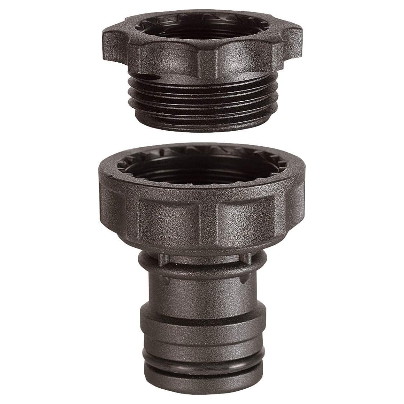 Attacco a rubinetto filettato con presa rubinetto: 1" - 3/4" per irrigazione