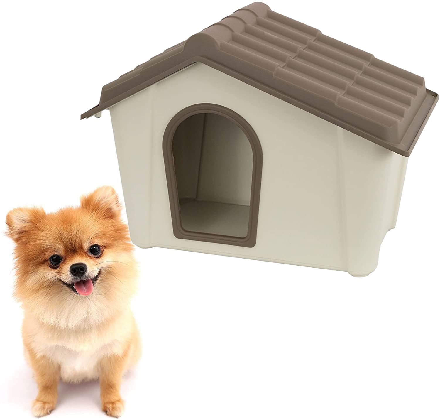 Cuccia per cani in Resina con tetto apribile da esterno