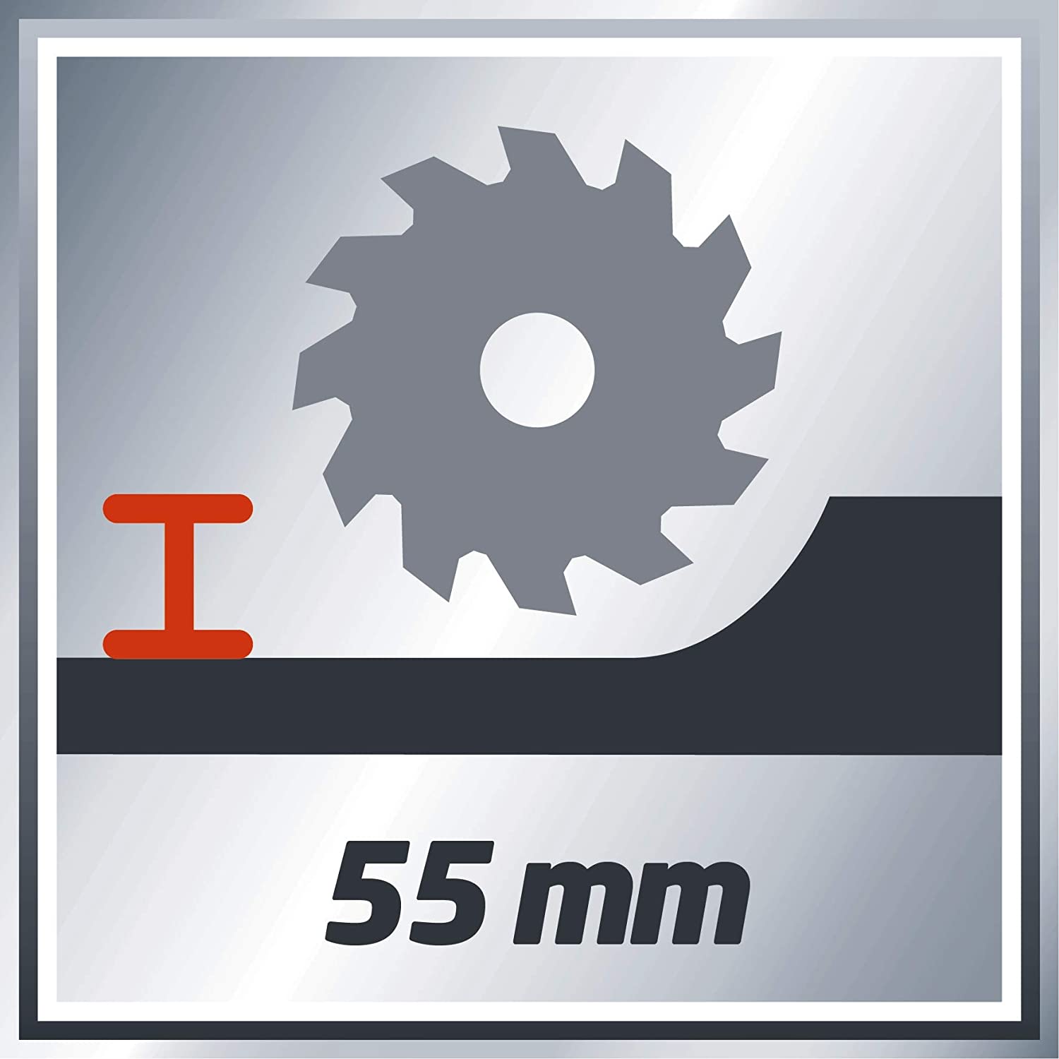 Sega circolare manuale per tagli dritti nel legno con regolazione piastra manuale per tagli inclinati