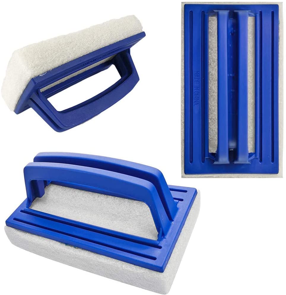 Spazzola con spugna e manico per pulizia bordo piscina e Spa