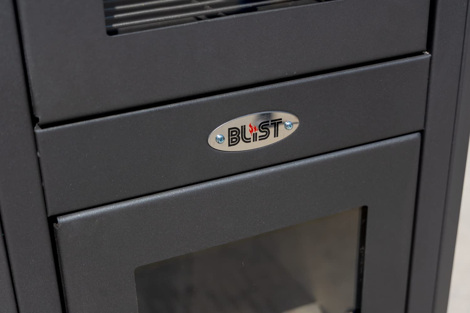 Stufa a legna "Ambassador" 13 kw con forno in acciaio verniciato h 116 cm