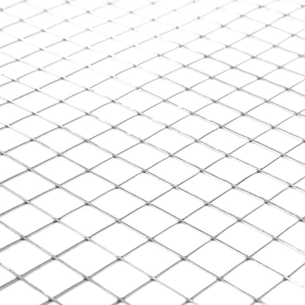 Rete elettrosaldata per recinzione in metallo, maglia quadrata 6 x 6 mm da 25 mt