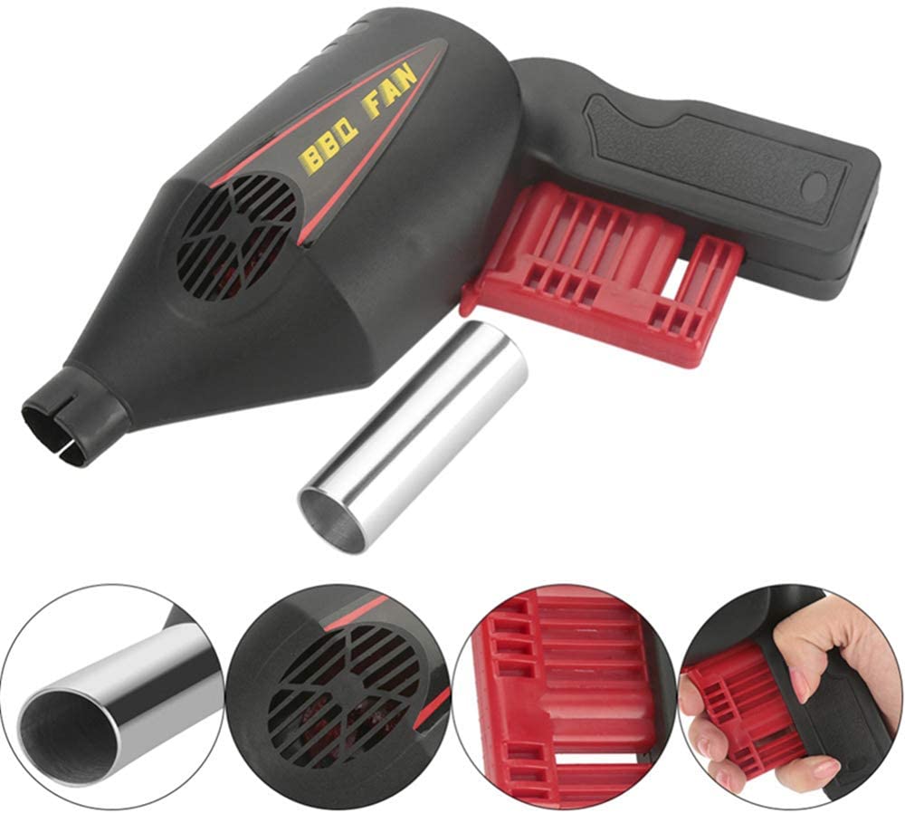 Soffiatore portatile per barbecue, ravviva fiamma manuale con ventola