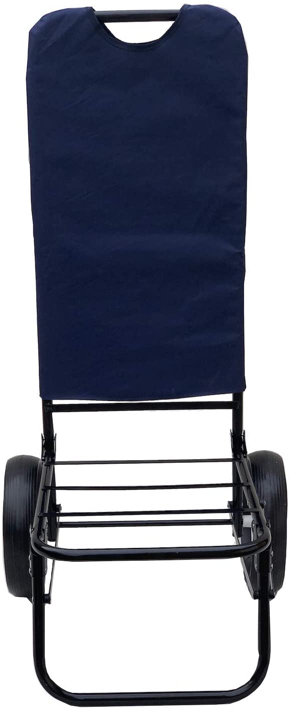 Carrello pieghevole "Sirio" porta spesa con ruote utile per spiaggia e città